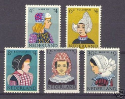 Nederland NVPH 747-51 Serie Kinderzegels 1960 MNH Postfris Klederdrachten - Unused Stamps