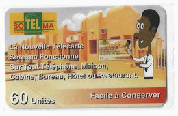 MALI RECHARGE SOTELMA 60U AU VERSO (ligne Une Fois Achetée, La Carte N'est Pas Remboursable) EN DESSOUS DU TRAIT - Malí