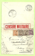 140 Op Brief Stempel PMB 12/6/16 Naar Lausanne, RODE Censuurstrook !!! CENSURE MILITAIRE +stempel VU A LA CENSURE !(3587 - Armée Belge