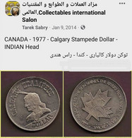 Canada , CALGARY STAMPEDE: CANADA ★ DOLLAR , 1977 .. Agouz - Monedas / De Necesidad