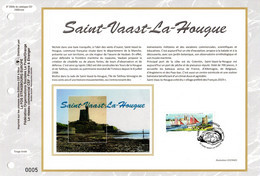 2020  " SAINT-VAAST-LA-HOUGUE " Sur Feuillet CEF 1er Jour Sur Soie N° YT 5409. Parfait état (N°4) - 2020-…