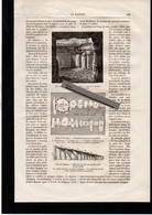 Gravure In-texte Année 1874 (44) Loire-Atlantique Saint-Nazaire Butte De Dissignac (mégalithes) - Stampe & Incisioni
