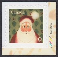 Qc. SANTA CLAUS - CHRISTMAS PORTRAITS = Corner Stamp With CANDY CANE Shape Colour ID MNH Canada 2021 - Neufs