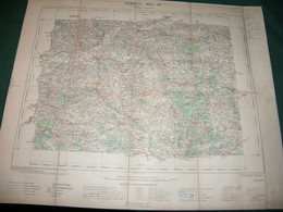 CHATEAU - DU - LOIR  :  CARTE DRESSEE PAR ORDRE DU MINISTERE DE L INTERIEUR ,  TIRAGE DE 1903 ,  CARTE  TOILEE - Cartes Topographiques