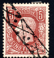 532.BEGIUM.1875 5FR.ROLLER CANCEL.SC.39....VERY NICE - 1869-1883 Léopold II