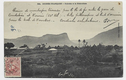 GUINEE FRANCAISE 10C GROUPE AU RECTO CARTE DUBREKA ET LE KABOULIMA  CONAKRY 1905 - Covers & Documents