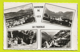 01 Souvenir De GEX LA FAUCILLE N°5300 En 4 Vues De 1955 édition Spéciale Laurac Fils - Gex