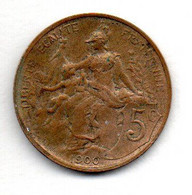 Dupuis -  5 Francs 1900 --  état TTB+ - Otros & Sin Clasificación