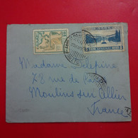 LETTRE GRECE POUR MOULINS SUR ALLIER 1936 - Storia Postale