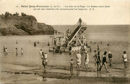 St Quay Portrieux * Le Radeau Water Chute , Sur La Plage * Baigneurs Attraction Toboggan Plongeoir - Saint-Quay-Portrieux