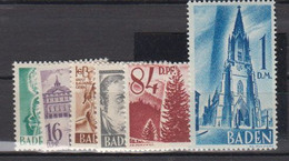 BADEN    1948          N°  22 / 27      Neuf Sans Charniére     COTE   34 € 50       ( S 1120 ) - Zona Francesa