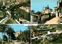 Monclar D'agenais * Souvenir Du Village * Cpa 4 Vues - Andere & Zonder Classificatie