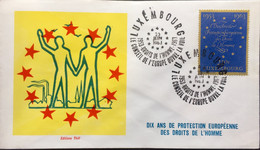 LUXEMBOURG 1963, EUROPA ,FDC - Brieven En Documenten