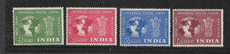 INDIA 1949 UPU SET SG 325/328 LIGHTLY MOUNTED MINT Cat £32 - Unused Stamps