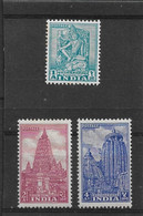 INDIA 1950 SET SG 333/333c MOUNTED MINT Cat £22 - Unused Stamps