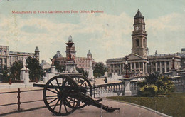 18303Town Gardens, Monuments (postmark 1921)(multiple Crease) - Südafrika