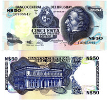 Uruguay Billet 50 Nuevos PESOS Nd ( 1989 ) P61 SERIE G UNC NEUF - Uruguay