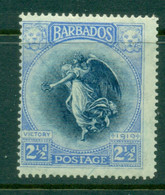 Barbados 1920 Victory Issue 2.5d MLH - Barbados (...-1966)