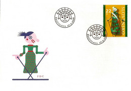 FDC 383-4 Slovakia Puppets - Joint Issue With Indonesia 2006 - Marionetten