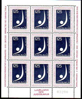 YUGOSLAVIA 1970 Gymnastics Championship Sheetlet MNH / **.  Michel 1398 - Blocks & Kleinbögen