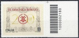Italia / Italien 2021 Filarmonica Romana / Römische Philharmonie Con Codice A Barre / Mit Strichkode - Bar Codes