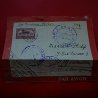 LETTRE MAROC KSIBA VIA CASABLANCA POUR MONTAUBAN FM - Covers & Documents