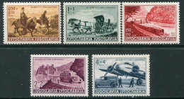 YUGOSLAVIA 1939 Centenary Of Postal Service In Serbia  LHM / *.  Michel 370-74 - Ungebraucht