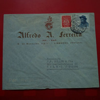 LETTRE LISBONNE ALFREDO A FERREIRA POUR BALE - Storia Postale