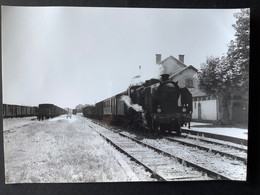 Photo Originale De J.BAZIN : Train  MV De RISLE à PORT- Ste MARIE : En Gare De EAUZE  En 1959 - Trains