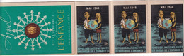 1948 - NATIONS UNIES - CARNET De 5 VIGNETTES / CINDERELLA EN FAVEUR DE L'ENFANCE - Blocks Und Markenheftchen