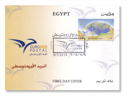 Egypt - 2014 - ( EUROMED Postal ) - FDC - Cartas & Documentos