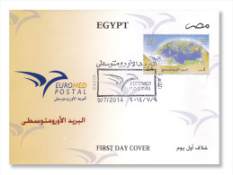 Egypt - 2014 - ( EUROMED Postal ) - FDC - Brieven En Documenten