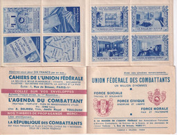 UNION FEDERALE DES COMBATTANTS - CARNET De 8 VIGNETTES / CINDERELLA ** MNH - Blokken & Postzegelboekjes