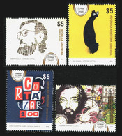 Argentina 2014 - Birth Of Julio Cortázar, 1914-1984 Kids Drawings Complete Set MNH - Unused Stamps