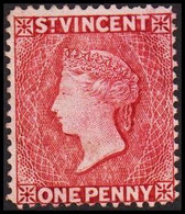 1885-1897. ST. VINCENT. VICTORIA. ONE PENNY No Gum. (Michel 32) - JF512807 - St.Vincent (...-1979)