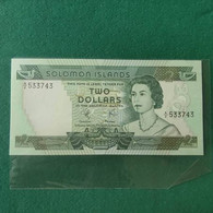 ISOLA SALOMON 2 DOLLARS   1977 - Salomonseilanden
