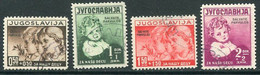 YUGOSLAVIA 1938 Child Welfare With Overprint  Used.  Michel 366-69 - Used Stamps