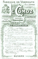 VERMOUTH COMOZ . CHAMBERY - Licores & Cervezas