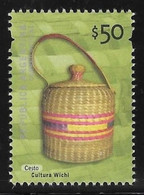 Argentina 2012 Culturas Cultures $50 Cesto Wichi Permanent Issue MNH Stamp High Value - Neufs