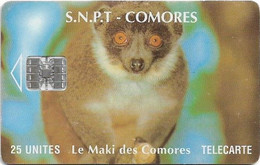 Comoros - S.N.P.T. - Maki, Without Moreno Up Right, Without Cn., SC7, 1994, 25Units, Used - Komoren
