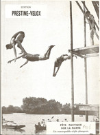 Photo Fete Nautique Sur La Marne1928 Triple Plongeon - Kunst- Und Turmspringen