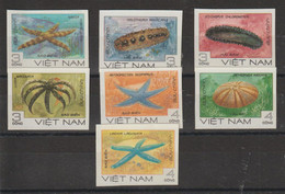 Vietnam 1985 Animaux Marins 609-15, 7 Val ** Non Dentelées MNH Imperforated - Vietnam
