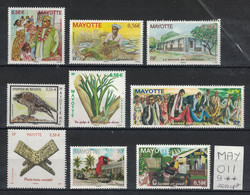 Mayotte - Année Complète 2010 Neuve Sans Charnière - Yvert 232-240 - Complete Year 2010 MNH - Jahrgang 2010 Falzlos - Ungebraucht