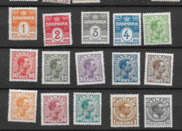 1912 MH Denmark Mi 76-76, 77-80, 99 - Neufs