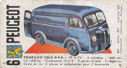 PIE-BRT-21-5656 : IMAGE  DU FOURGON TOLE  D 4 A. PEUGEOT - Camion