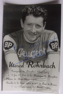 Marcel ROHRBACH - Signé / Dédicace Authentique / Autographe - - Ciclismo