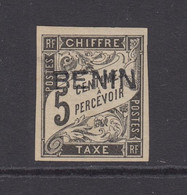 Benin, Scott J1 (Yvert TT1), MHR - Unused Stamps
