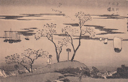 Musée Du Cinquantenaire. Bruxelles - Japon - N° 114 Estampe Hiroshigé 1796-1858 - Vue D'Enoshima - Musées