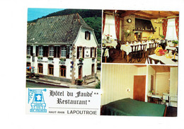 Cpm - 68 - Lapoutroie - HOTEL DU FAUDE - RESTAURANT - Salle à Manger Chambre - LOGIS DE FRANCE - Lapoutroie