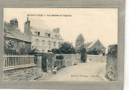 CPA - (50) OCTEVILLE - Aspect Du Quartier De La Mairie Et De L'Eglise En 1910 - Octeville